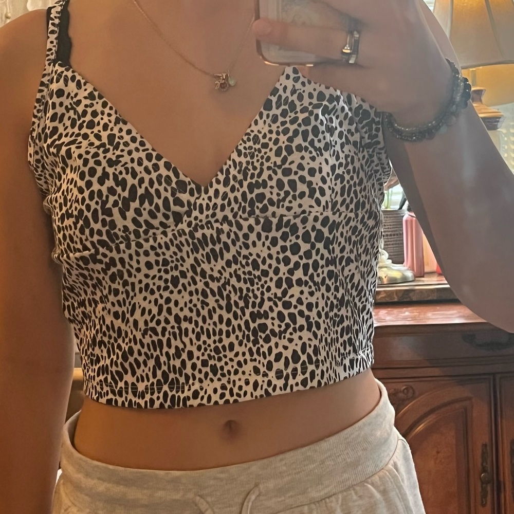 Cute cow print tank top!